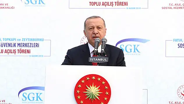 Cumhurbaşkanı Erdoğan sosyal güvenlik merkezleri toplu açılış töreninde konuştu