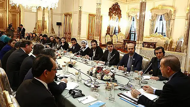 Cumhurbaşkanı Erdoğan Suriyeli gazetecileri kabul etti