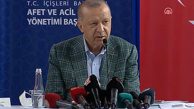 Cumhurbaşkanı Erdoğan: Yangından etkilenen bölgelere acil ihtiyaçlar için 50 milyon lira ödenek gönderildi