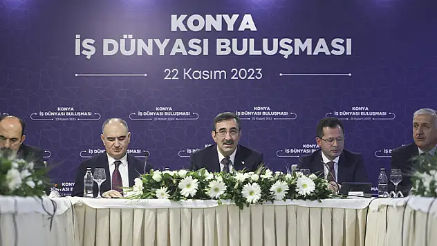 Cumhurbaşkanı Yardımcısı Yılmaz, Konya'da iş insanları ile bir araya geldi
