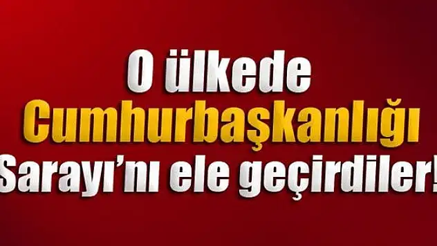 Cumhurbaşkanlığı Sarayı'nı ele geçirdiler!