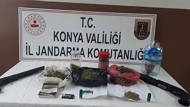 Çumra'da Jandarma'dan uyuşturucu operasyonu