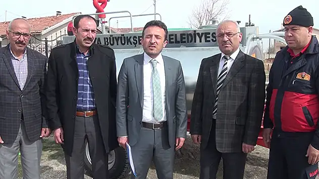 Çumra'ya ilk müdahale tankeri teslim edildi