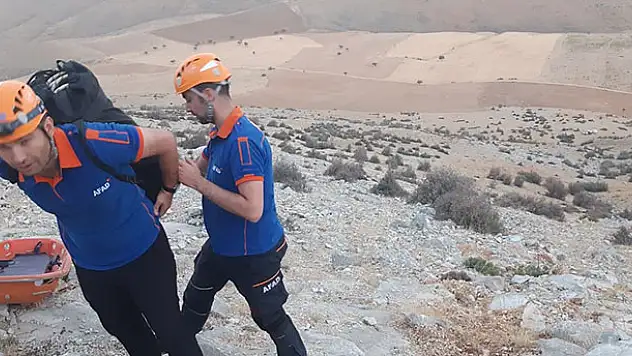 Dağda mahsur kalan vatandaşı Konya AFAD kurtardı