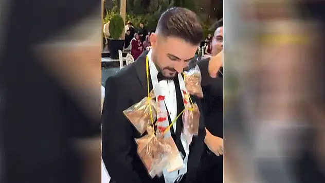 Damada altın yerine pirzola taktı