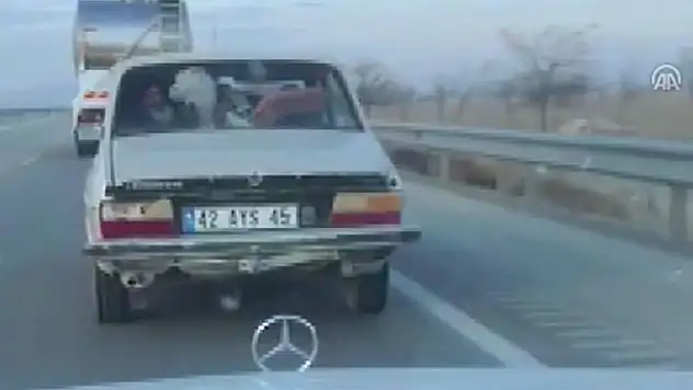 Danayı otomobille taşıdı