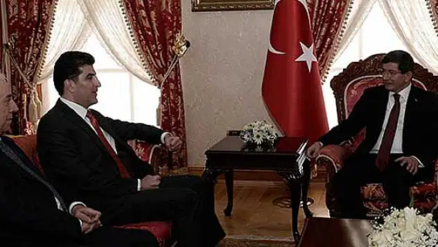 Davutoğlu, Barzani'yi kabul etti