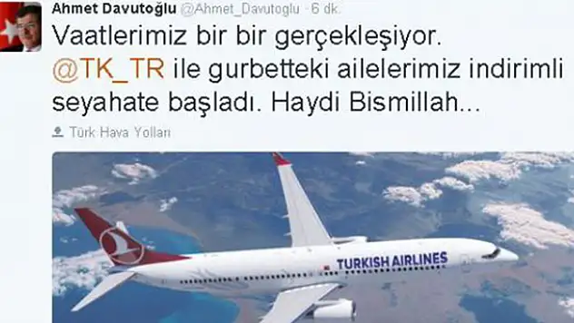 Davutoğlu'ndan Gurbetçi Ailelere Müjde