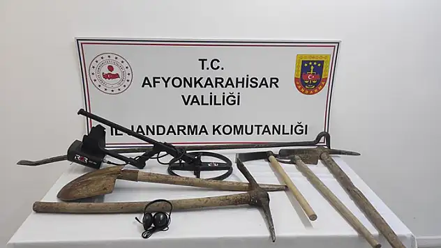 Define avcıları kazayı başlayamadan jandarmaya yakalandı
