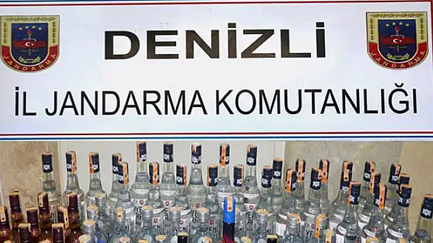 Denizli'de kaçak içki operasyonu