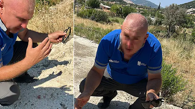 Depodan izinsiz su çekimini denetleyen personelin burnunu kırdı