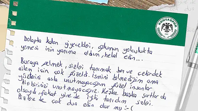 Depremzedelerden duygusal mektup

