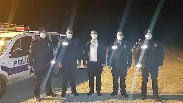 Derebucak Kaymakamı Doğan, kolluk kuvvetlerinin yol uygulamasını denetledi
