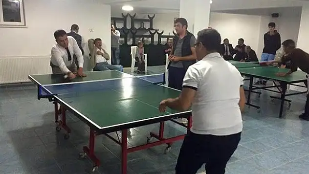 Derebucak'ta masa tenisi heyecanı