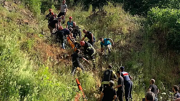 Dereye düşen çocuğunu kurtarmak isteyen anne öldü