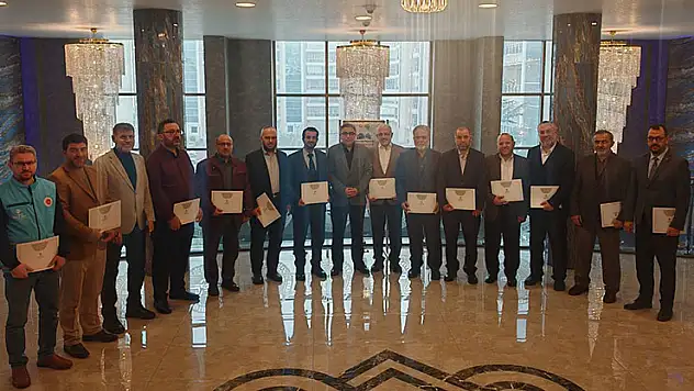 Din görevlilerine teşekkür belgesi