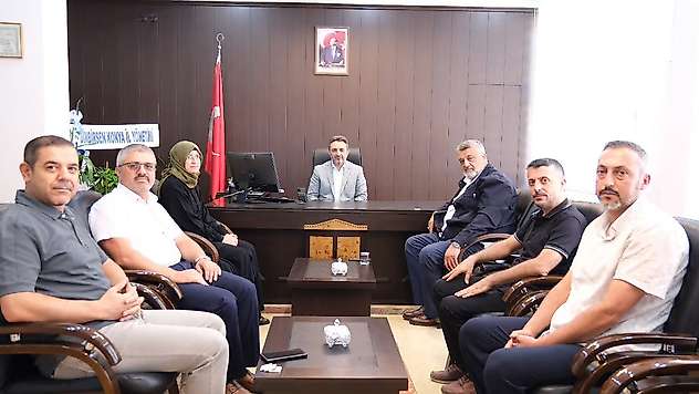 DİNBİR-SEN'den Müftü  Küçükyıldız'a hayırlı olsun ziyaret