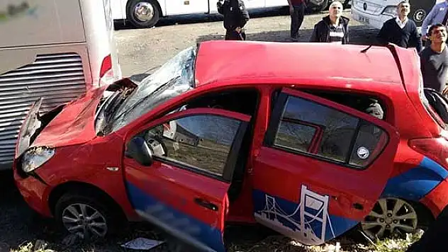 Direksiyon dersi kazayla sonuçlandı