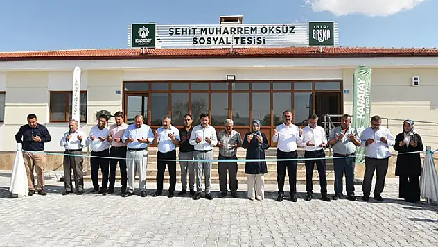 Divanlar Şehit Muharrem Öksüz Sosyal Tesisi açıldı

