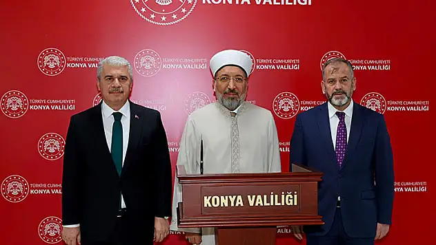 Diyanet İşleri Başkanı Prof. Dr. Safi Arpaguş'u Vali Akın'ı ziyaret etti