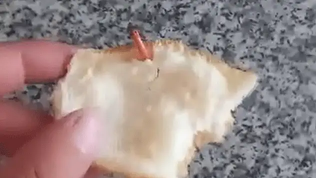 Diyarbakır'da ekmeğin içinden kablo çıktı