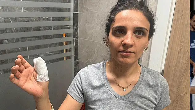 Diyarbakır'da üzerine duş kabini düşen kadın hastanelik oldu