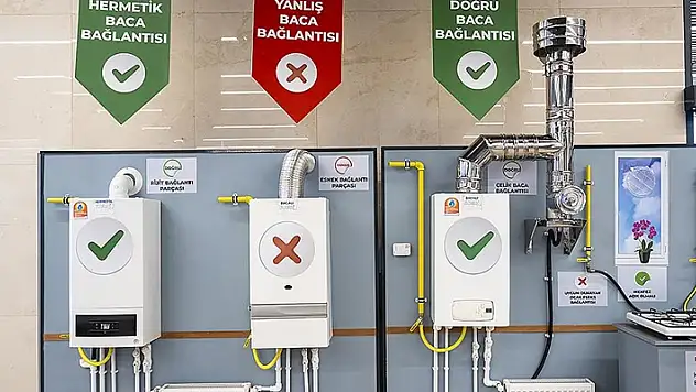 Doğal gazla çalışan cihazların güvenli kullanımı doğru kurulum ve bakımla mümkün
