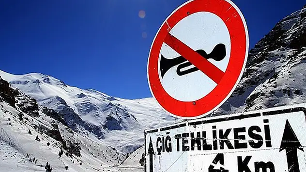 Doğu'da 4 il için çığ uyarısı yapıldı