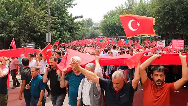 Doğu illerinde teröre tepki yürüyüşleri düzenlendi