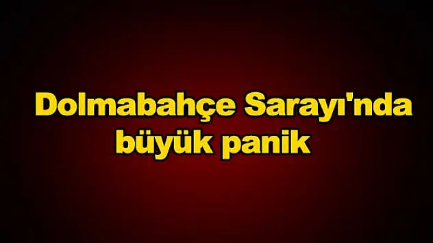Dolmabahçe Sarayı'nda büyük panik
