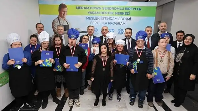 DOSD Meram mesleki istihdam eğitimi ilk mezunlarını verdi