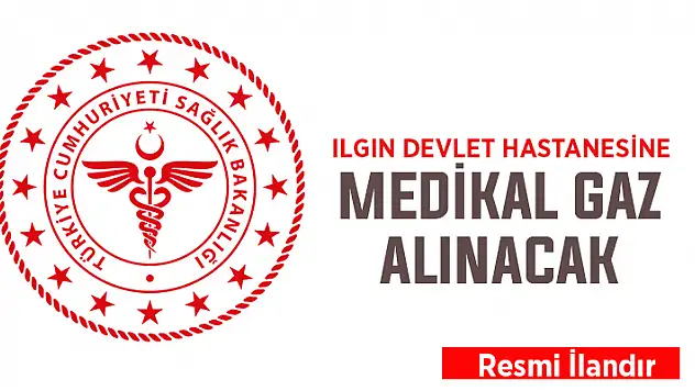 Dr. Vefa Tanır Ilgın Devlet Hastanesine medikal gaz alınacak