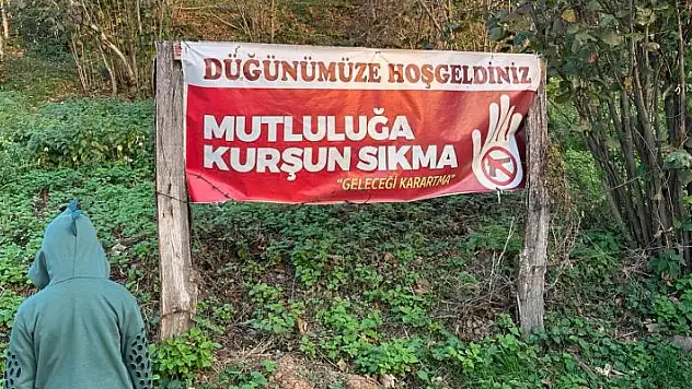 Düğünde maganda kurşununa 'pankartlı' önlemi
