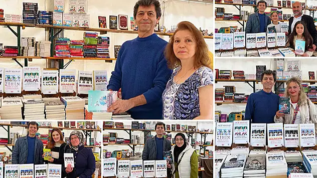 Dünyaca ünlü yazara Almanya'daki imza gününde büyük ilgi
