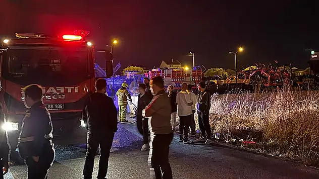 Duvara çarpan motosiklet yandı alevlerin arasında kalan sürücü öldü, arkadaşı ağır yaralı
