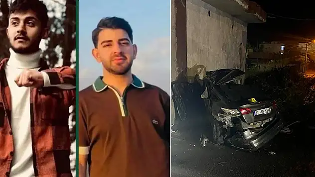 Duvara çarpan otomobildeki 2 kişi öldü