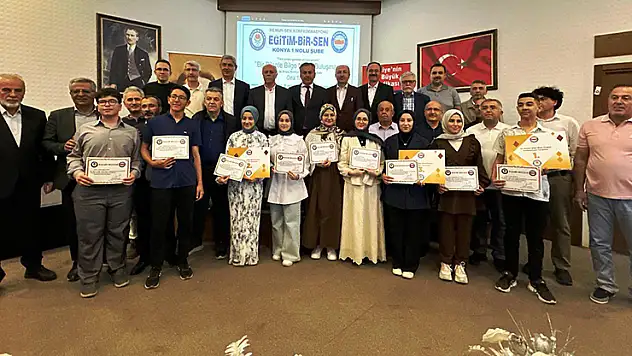 EBS Konya'dan dereceye girenlere ödül