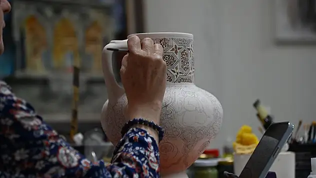 Ecdat mirası sanat, Selçuklu Belediyesi Çini Atölyesinde yaşatılıyor
