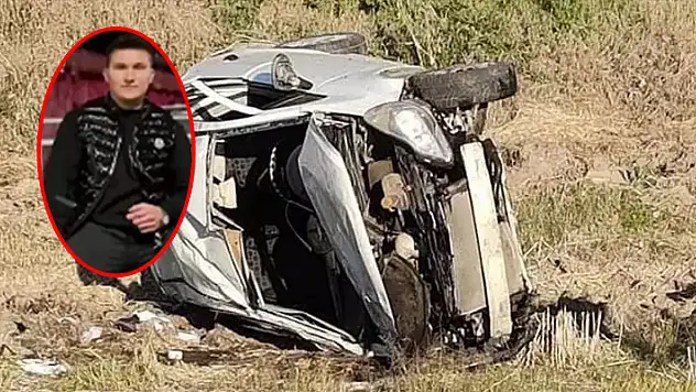 Edirne'de feci kaza! Otomobil tarlaya uçtu! 18 yaşındaki genç öldü
