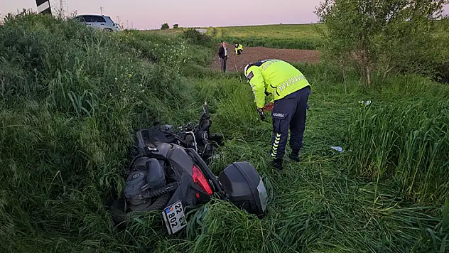 Edirne'de devrilen motosiklet metrelerce sürüklendi: 1 ölü, 1 yaralı