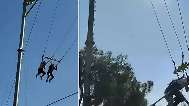 Eğlence merkezinde salıncak kazası: 2 yaralı
