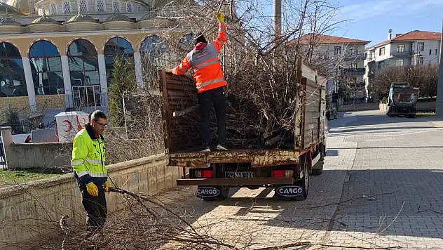 Ekipler daha temiz bir ilçe için iş başında