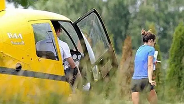 Ekmek almaya helikopterle gitti!