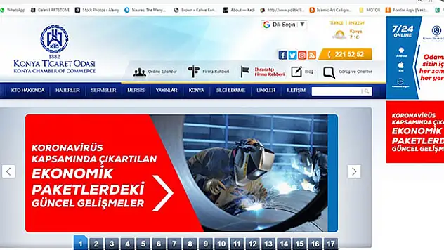 Ekonomik paketlerdeki güncel gelişmeler KTO'nun internet sitesinde