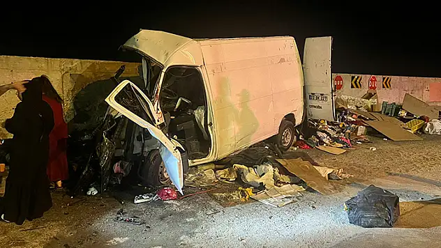 Elazığ'da istinat duvarına çarpan minibüsteki 1 kişi öldü, 7 kişi yaralandı
