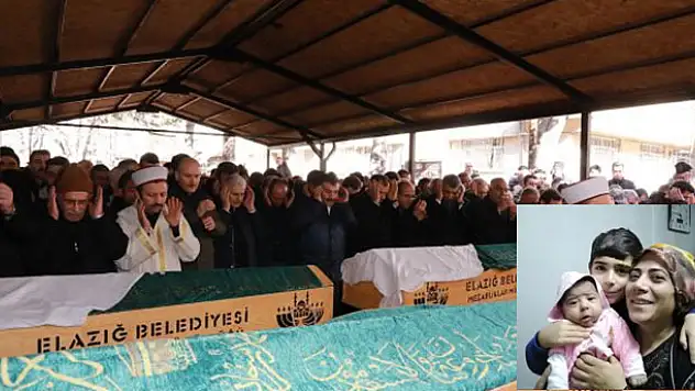 Elazığ'da ölen aynı aileden 5 kişi toprağa verildi