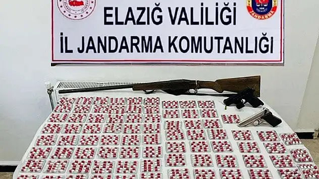 Elazığ'da uyuşturucu operasyonu: 2 bin 751 adet sentetik ecza hap ele geçirildi
