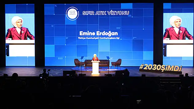Emine Erdoğan çevre ve iklim sorunlarına değindi