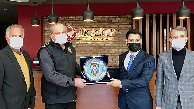 Emniyet Müdürü Aydın, Akşeker'i ziyaret etti