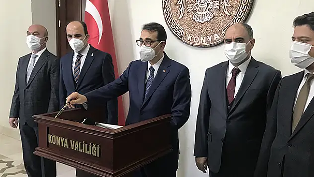 Enerji ve Tabii Kaynaklar Bakanı Fatih Dönmez, Konya Valiliğini ziyaret etti